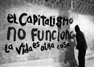 Grafito in Chile: Der Kapitalismus funktioniert nicht. Das Leben ist etwas anderes