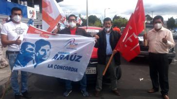 Die Indigenenorganisation FEI beteiligte sich an der "Karawane für die Demokratie" am 24. September zur Unterstützung der UNES-Kandidaten Arauz und Correa Die Indigenenorganisation FEI beteiligte sich an der "Karawane für die Demokratie" am 24. September zur Unterstützung der UNES-Kandidaten Arauz und Correa