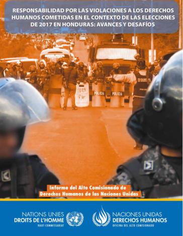 Deckblatt des Berichts des Hochkommissariats für Menschenrechte der Vereinten Nationen in Honduras Deckblatt des Berichts des Hochkommissariats für Menschenrechte der Vereinten Nationen in Honduras