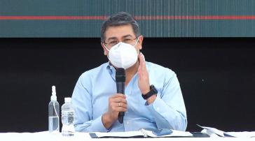 Der honduranische Präsident, Juan Orlando Hernández, versucht, die wirtschaftlichen Folgen der Corona-Pandemie in den Griff zu bekommen Der honduranische Präsident, Juan Orlando Hernández, versucht, die wirtschaftlichen Folgen der Corona-Pandemie in den Griff zu bekommen