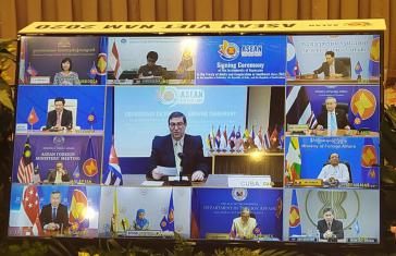 Bei einem virtuellen Treffen zwischen den Asean-Mitgliedsländer unterzeichnete Kubas Außenminister die Beitrittsvereinbarung