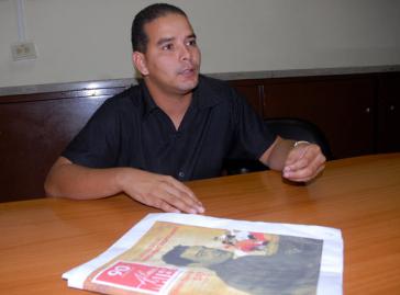 Yoerky Sánchez Cuellar ist Chefredakteur der Tageszeitung Juventud Rebelde