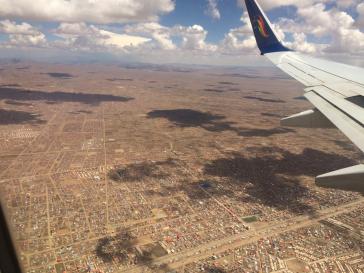 Landeanflug auf El Alto unseres amerika21-Autors