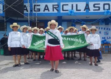 Lourdes Contreras (2. von links) ist u.a. aktiv in den Rondas Campesinas Femeninas de Llushcapampa in der Region Cajamarca