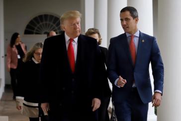 Auch Donald Trump scheint nicht mehr allzu sehr überzeugt von Juan Guaidó
