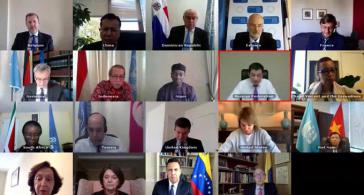 Video-Sitzung des UN-Sicherheitsrates zum Überfall auf Venezuela (20. 5. 2020)