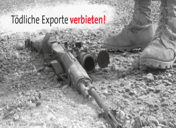 Die Friedens - und Antimilitarismusbewegung in Deutschland kritisiert Waffenexporte