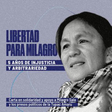 Die Initiative für die Freilassung der indigenen Aktivistin Milagro Sala gewinnt zunehmend an Stärke