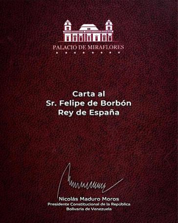 Am 14. Oktober schickte Venezuelas Präsident Maduro den Brief an "Señor Felipe de Borbón"