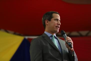 Juan Guaidó, "Interimspräsident" seit Januar 2019, wirbt mit seiner Einladung zum "Demokratie-Gipfel" der Biden-Regierung Juan Guaidó, "Interimspräsident" seit Januar 2019, wirbt mit seiner Einladung zum "Demokratie-Gipfel" der Biden-Regierung
