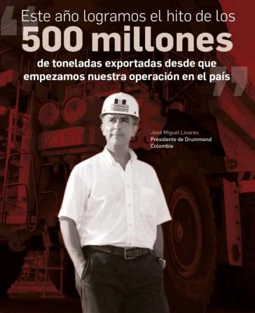 Laut Vorstandschef Linares hat Drummond 500 Millionen Tonnen Kohle aus Kolumbien exportiert