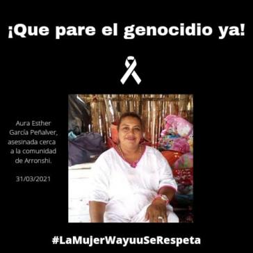 "Der Genozid muss sofort aufhören". Die Wayuu-Aktivistin Aura Esther García Peñalver wurde getötet