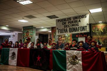 "Bonafont Raus": Pueblos Unidos de la Región Cholulteca y de los volcanes haben jetzt das Firmengelände besetzt