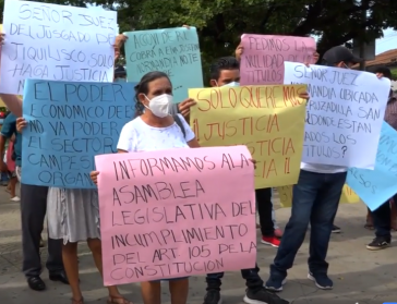 Demonstration und Forderung für Gerechtigkeit für La Normandía Demonstration und Forderung für Gerechtigkeit für La Normandía