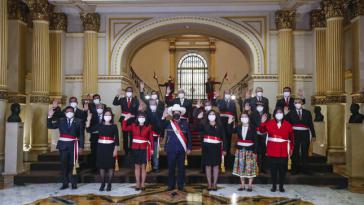 Das neue Kabinett in Peru von Präsident Pedro Castillo Das neue Kabinett in Peru von Präsident Pedro Castillo