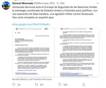 Der Vertreter Venezuelas bei den Vereinten Nationen wendet sich an den Sicherheitsrat