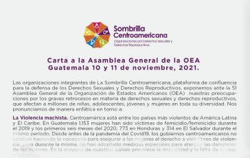 Sombrilla CA, eine zentralamerikanische Organisation zur Verteidigung der sexuellen und reproduktiven Rechte der Frauen