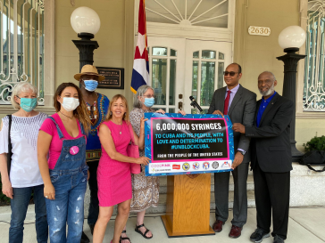 Solidaritätsgruppen in den USA haben sechs Millionen dringend benötigte Spezialspritzen nach Kuba geschickt Solidaritätsgruppen in den USA haben sechs Millionen dringend benötigte Spezialspritzen nach Kuba geschickt