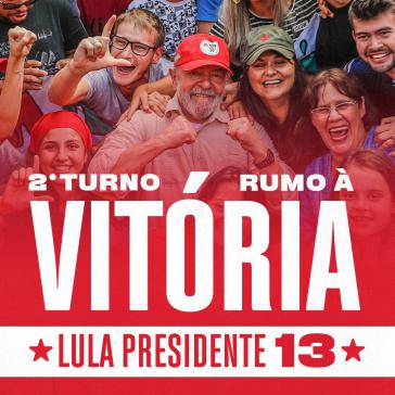Twitter-Aufruf der PT zur Wahl Lulas in der Stichwahl
