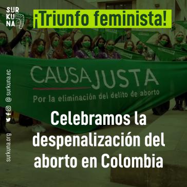 "Feministischer Triumph! Wir feiern die Legalisierung des Schwangerschaftsabbruchs in Kolumbien" "Feministischer Triumph! Wir feiern die Legalisierung des Schwangerschaftsabbruchs in Kolumbien"