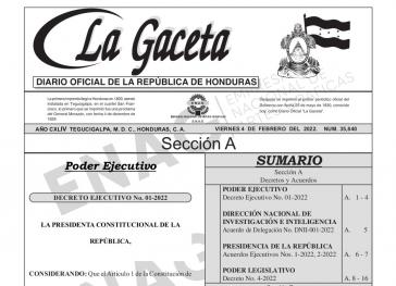 Die Amnestieregelung wurde im Amtsblatt (La Gaceta) veröffentlicht