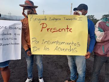 Der Protest richtet sich auch gegen die Nicht-Einhaltung der Vereinbarungen seitens Cerrejón