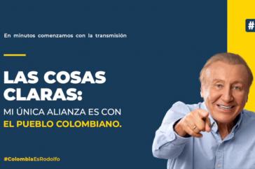 Hernández stellt sich bei Twitter als "künftiger Präsident Kolumbiens" und "El rey del Tiktok" dar, der "nur dem Volk verpflichtet ist"