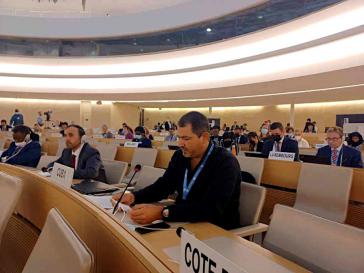 Kubas UN-Botschafter Quintallina im Menschenrechtsrat am Dienstag