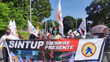 Auch die Gewerkschaft der Angestellten der Universidad de Panamá (Sintup) beteiligt sich am Streik und den Demonstrationen