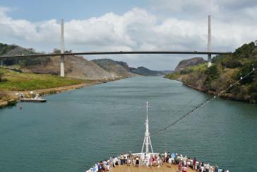 Der Panamalkanal, eine der wichtigsten Wasserwege für den Welthandel