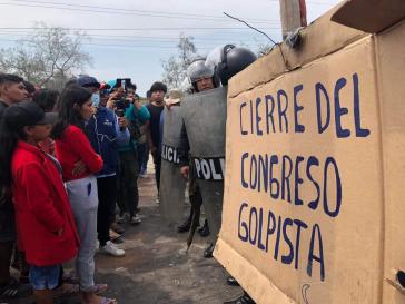 "Schließung des Putsch-Kongresses": Straßensperre der Landarbeitergewerkschaft auf der Panamericana bei Virú
