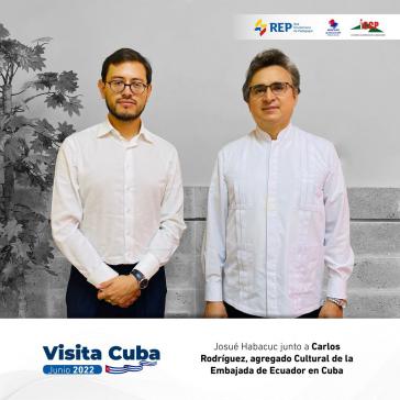 Josué Habacuc Villagómez (links) würdigte auch die wachsende Bildungszusammenarbeit zwischen Kuba und Ecuador
