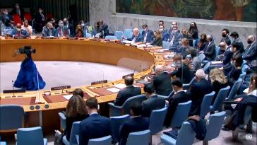 Sitzung des UN-Sicherheitsrates am 25. Februar. Brasilien und Mexiko nahmen als nichtständige Mitglieder teil