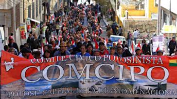 Das Bürgerkomitee von Potosí macht erneut gegen die Zentralregierung mobil