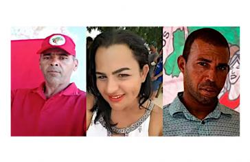 Die MST-Mitglieder Aldecy Barros, Ana Paula Silva und Josimar Pereira (v.l.n.r.) wurden getötet