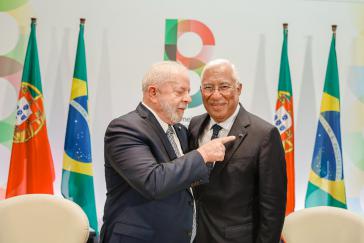 Lula mit Portugals Premierminister António Costa am 22. April