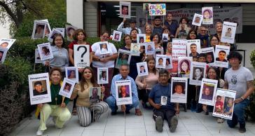 Angehörige von Verschwundenen bei einem Treffen der Organisation FUNDEM (Vereinigte Kräfte für unsere Verschwundenen im Coahuila und Mexiko-Stadt)