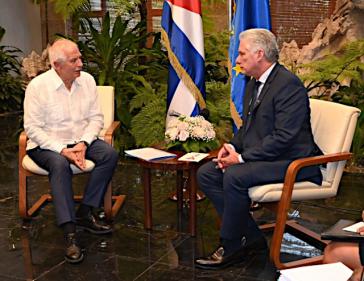Borrell zu Gast beim kubanischen Präsidenten