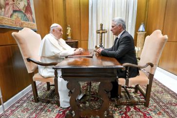 "Offenes Gespräch": Kubas Präsident und Papst Franziskus