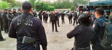 Mehrere hundert Polizisten sowie Soldaten der Nationalgarde und der Armee übernahmen am 11. Oktober die Kontrolle in Altamirano, Chiapas Mehrere hundert Polizisten sowie Soldaten der Nationalgarde und der Armee übernahmen am 11. Oktober die Kontrolle in Altamirano, Chiapas