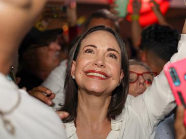Zeigt sich wie immer siegessicher: Die ausgeschlossene Kandidatin Machado