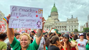 Buenos Aires: "Der Macho zittert, weil wir stark sind" Buenos Aires: "Der Macho zittert, weil wir stark sind"