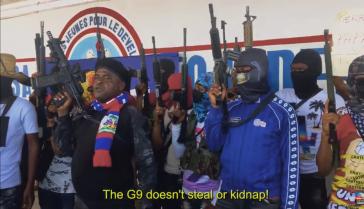 "Die G9 stiehlt oder entführt nicht";: Anführer Chérizier betonte stets, seine Gruppe strebe soziale Gerechtigkeit an (screenshot)