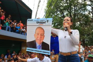 Rückzieher: Machado unterstützt nun auch den Kandidaten der Einheitlichen Plattform, Edmundo González
