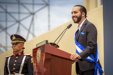 Staatspräsident Nayib Bukele. Ihn stört es nicht, Diktator genannt zu werden