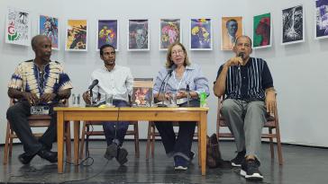 Hakim Adi (ganz r.) bei der Vorstellung seines Buches in Havanna Hakim Adi (ganz r.) bei der Vorstellung seines Buches in Havanna