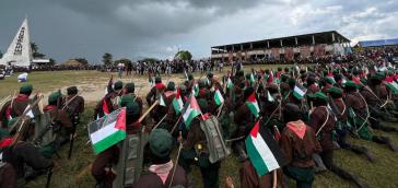 Vor der Eröffnung des Treffens der Zapatisten in Chiapas Vor der Eröffnung des Treffens der Zapatisten in Chiapas