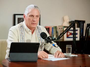 Ging auf die Kritik an den erhöhten Internetpreisen ein, Kubas Präsident Miguel Díaz-Canel am Donnerstag Ging auf die Kritik an den erhöhten Internetpreisen ein, Kubas Präsident Miguel Díaz-Canel am Donnerstag
