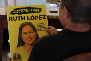 Plakat: "Freiheit für Ruth López" Plakat: "Freiheit für Ruth López"