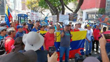 In Caracas gab es Proteste gegen das Abkommen und den "US-Imperialismus"